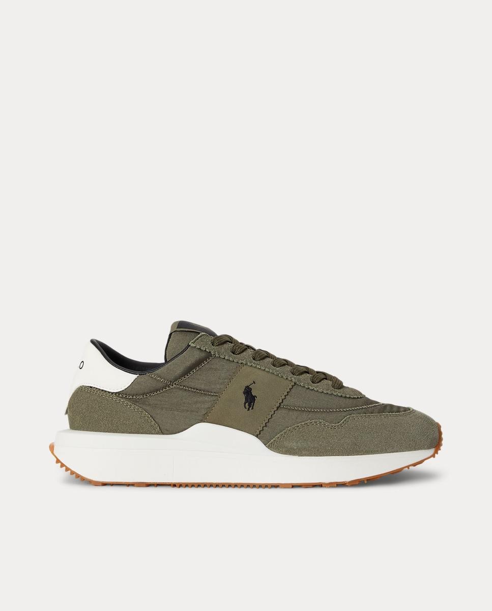 Imagen 1 de Zapatillas TRAIN 89 de hombre tipo running bajas piel. Verde Oliva