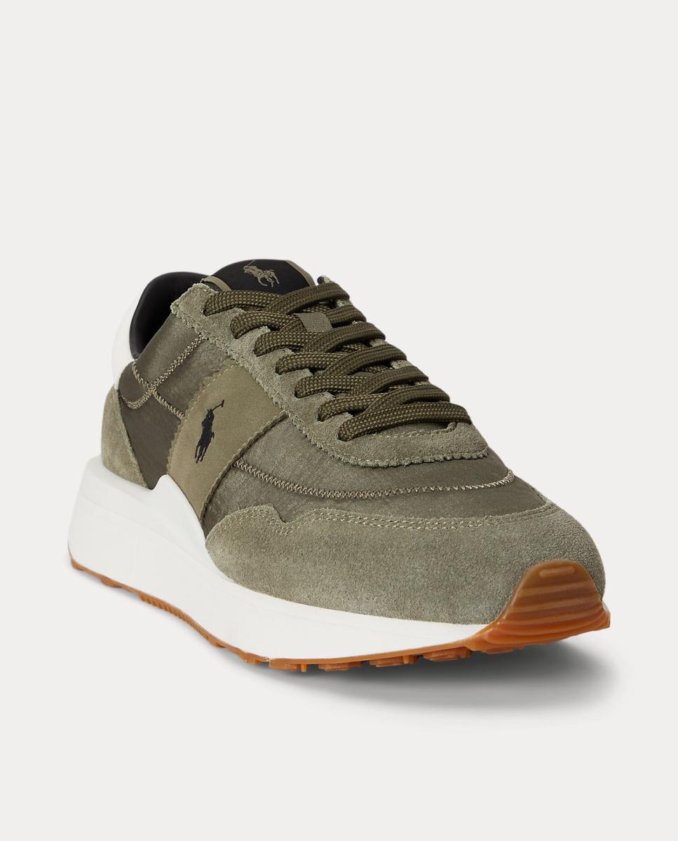 Imagen 2 de Zapatillas TRAIN 89 de hombre tipo running bajas piel. - Polo Ralph Lauren - Verde Oliva Verde Oliva
