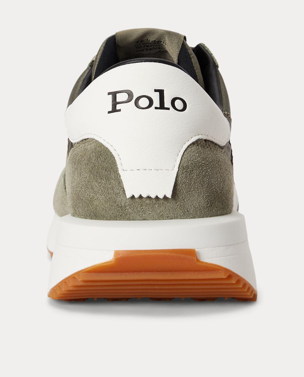 Imagen 3 de Zapatillas TRAIN 89 de hombre tipo running bajas piel. - Polo Ralph Lauren - Verde Oliva Verde Oliva