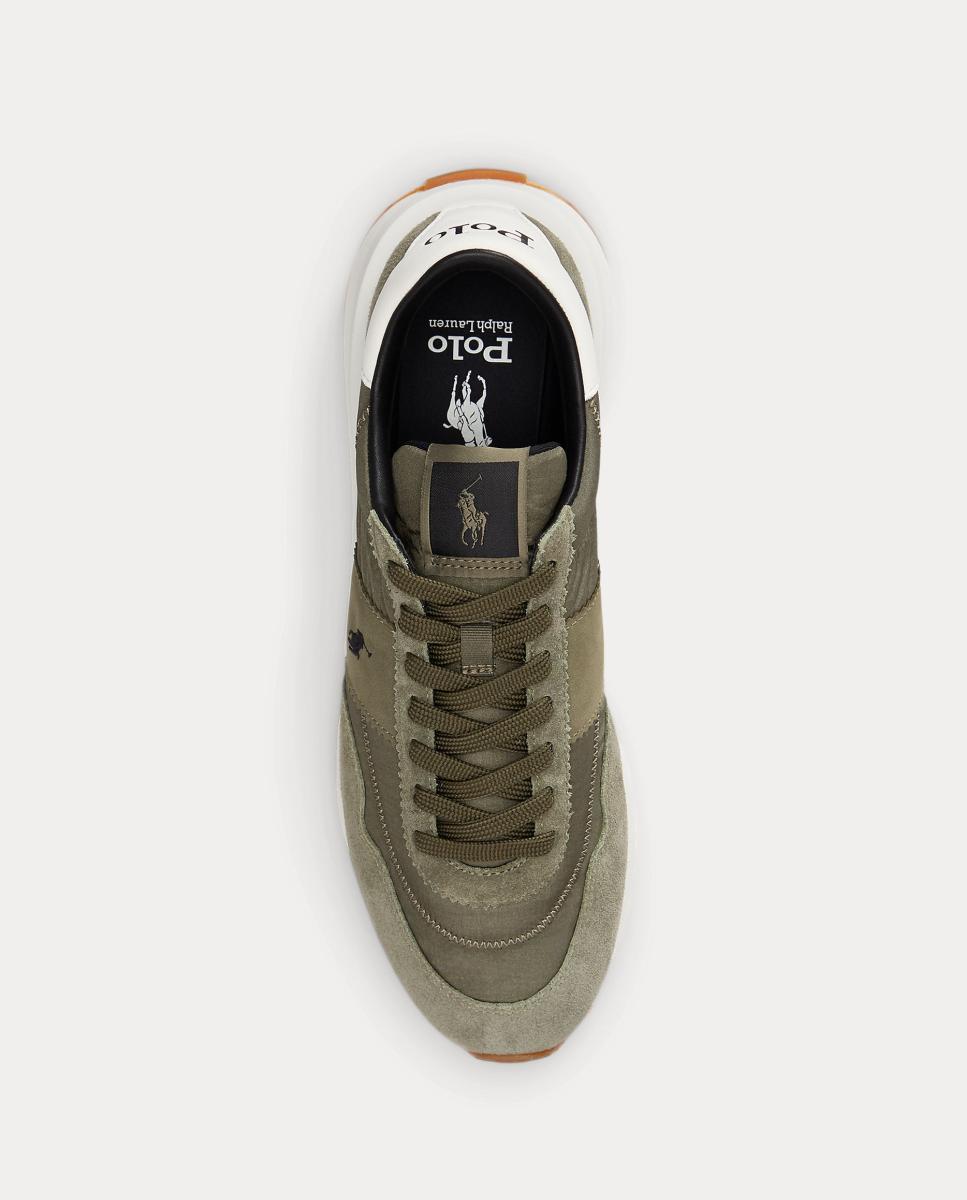 Imagen 4 de Zapatillas TRAIN 89 de hombre tipo running bajas piel. - Polo Ralph Lauren - Verde Oliva Verde Oliva