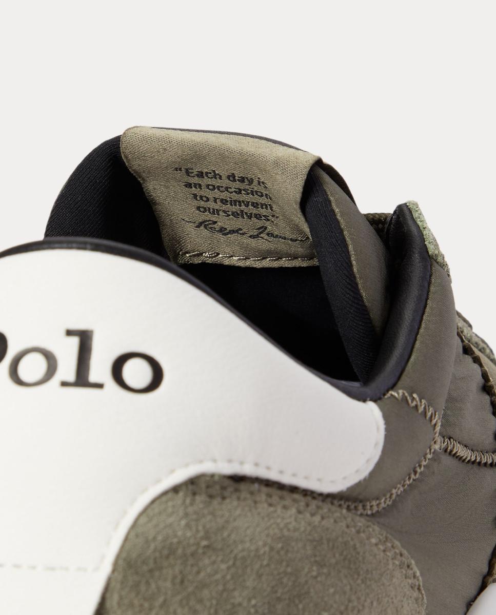 Imagen 5 de Zapatillas TRAIN 89 de hombre tipo running bajas piel. - Polo Ralph Lauren - Verde Oliva Verde Oliva