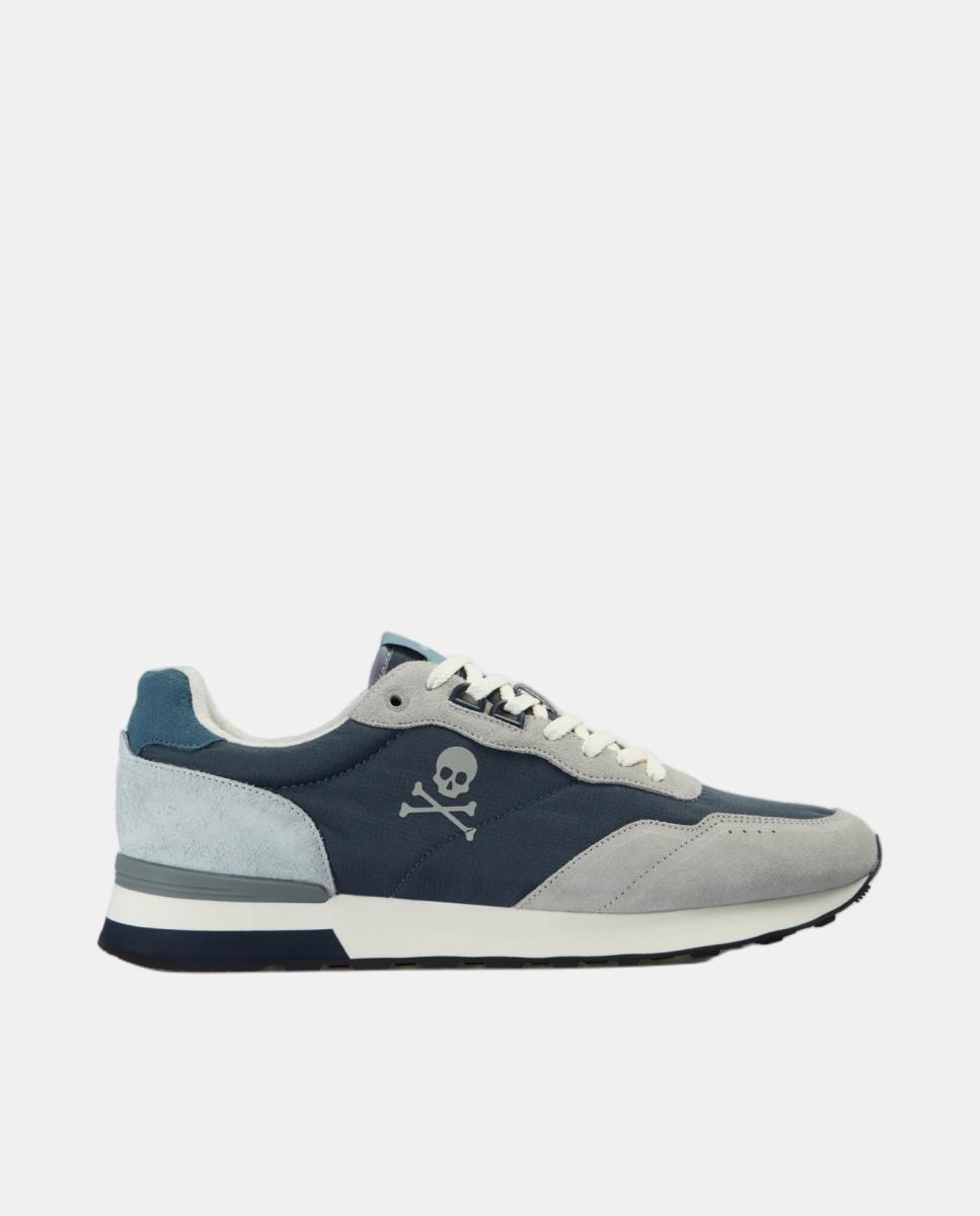 Imagen 1 de Zapatillas vintage de hombre en ante y nailon Azul marino