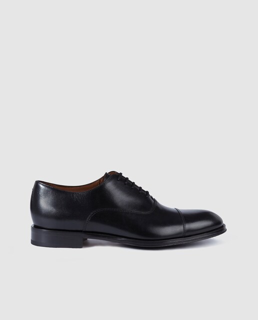 Zapatos de cordones de hombre Lottusse de piel en color negro