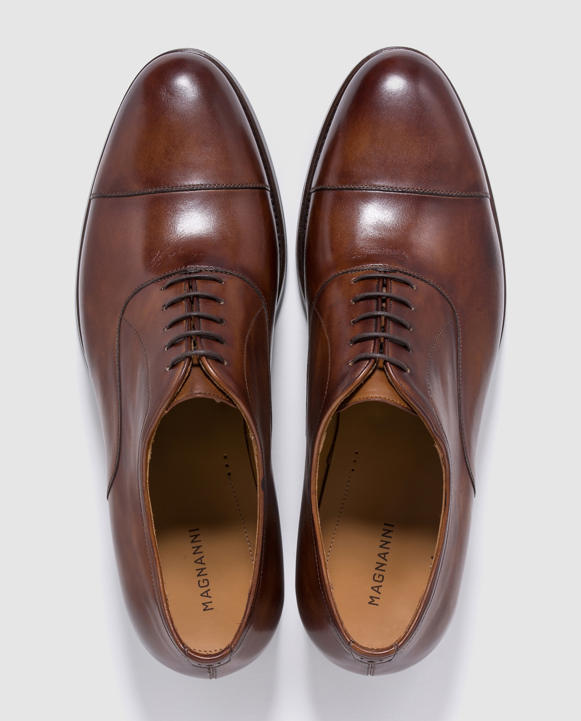 Zapatos de cordones de hombre Magnanni de piel en color marrón