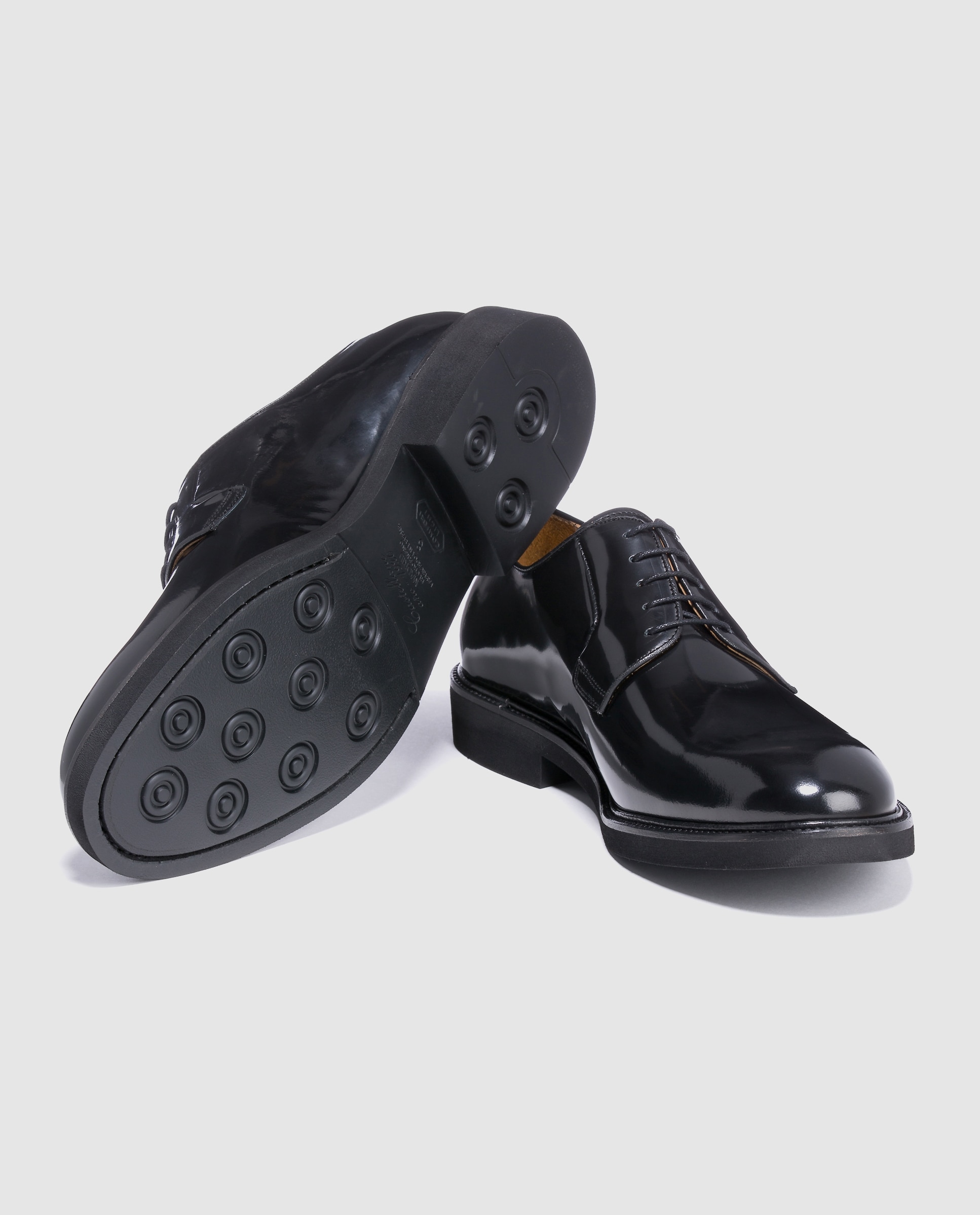 Sapatos clássicos de homem Castellano pretos em pele Preto-2