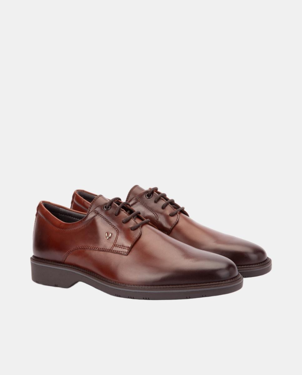 Sapatos de Atacadores Couro-7