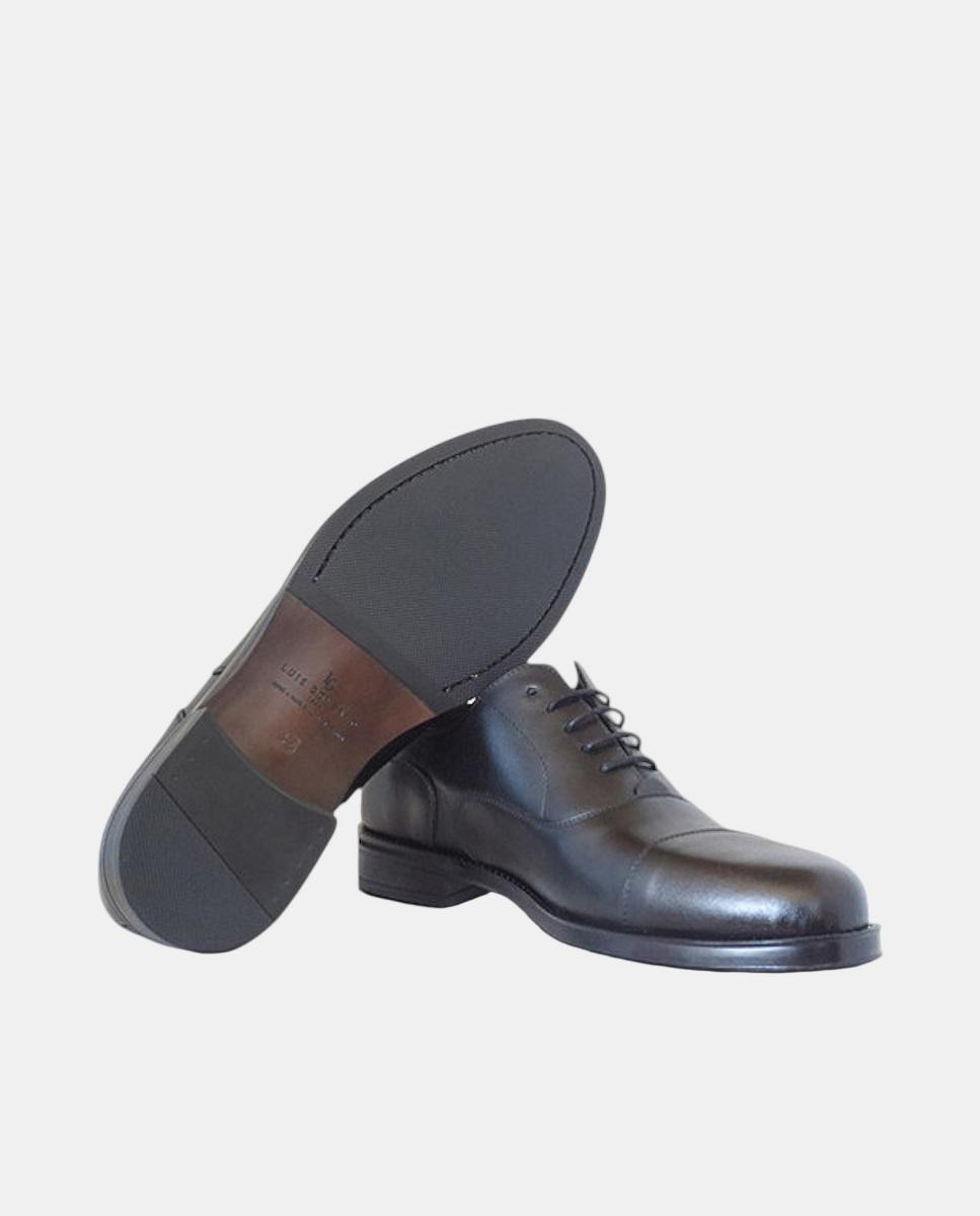 Sapatos Ingleses com Biqueira em Pele Preto-4