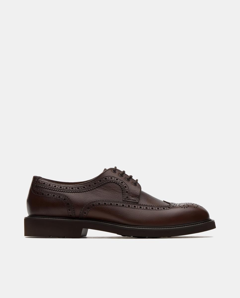 Imagem 0 de Sapatos Tipo Bluchers em Pele com Pala Vega