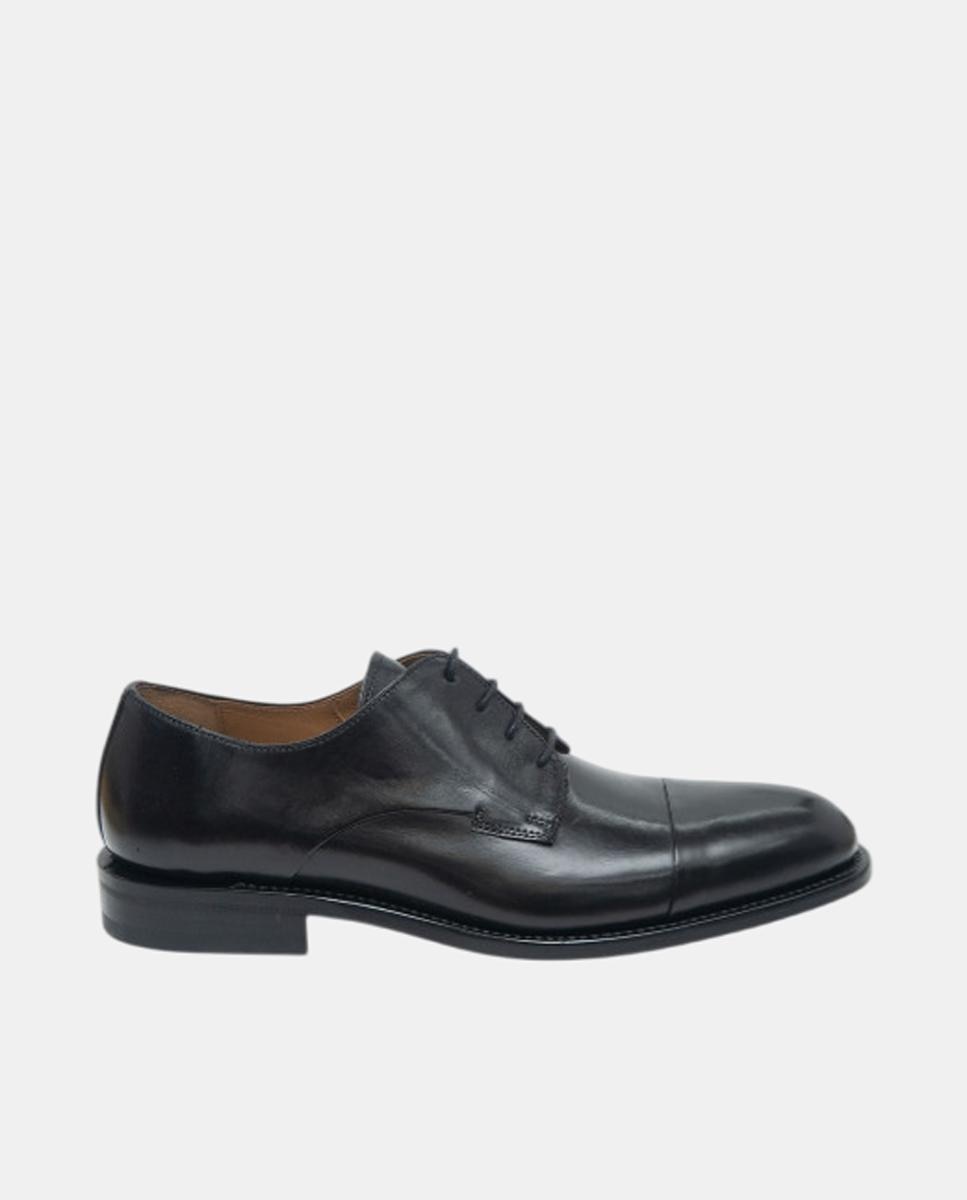 Imagen 1 de Blucher piel puntera recta hombre Negro