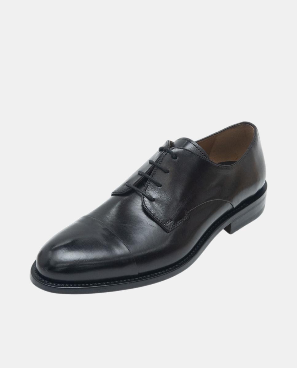 Imagen 2 de Blucher piel puntera recta hombre - Roberto Ley - Negro Negro