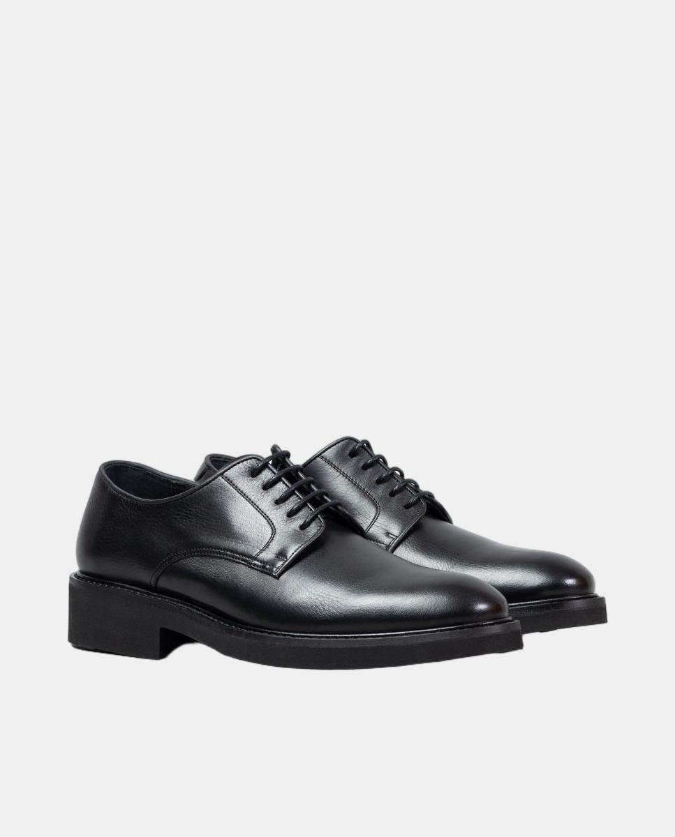 Blucher pele piso borracha Preto-2