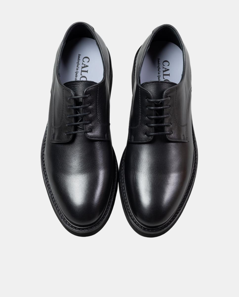 Blucher pele piso borracha Preto-6
