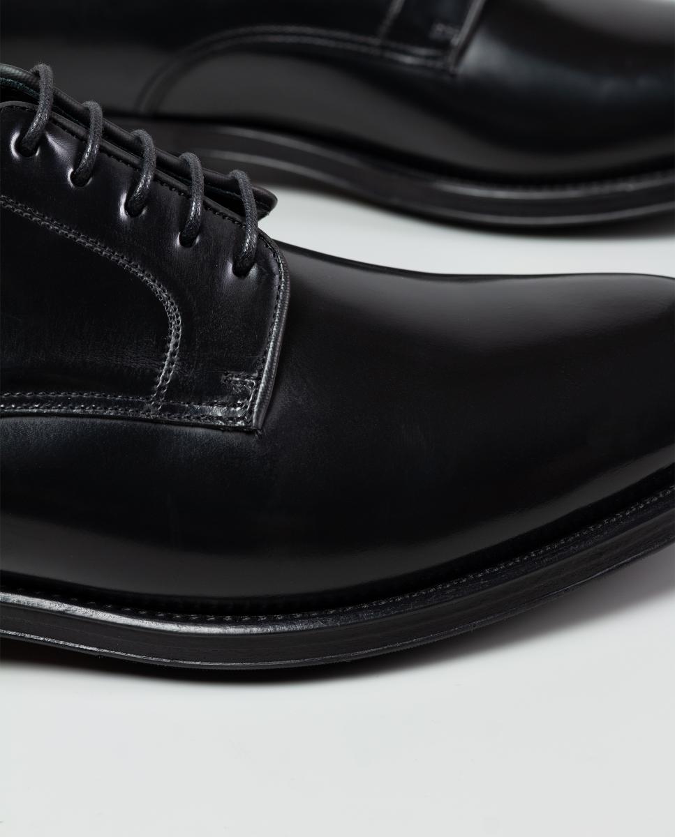 Blucher pele com sola pele Preto-4