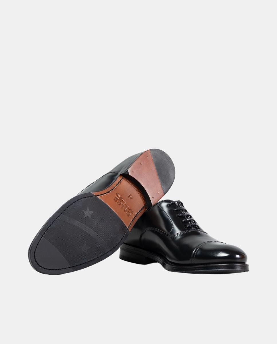Blucher pele com sola pele Preto-4