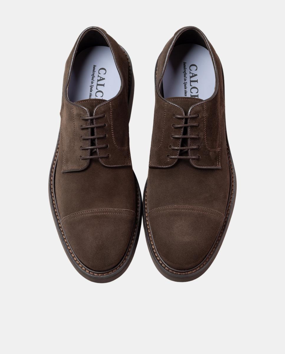 Blucher pele piso borracha Castanho-chocolate-2