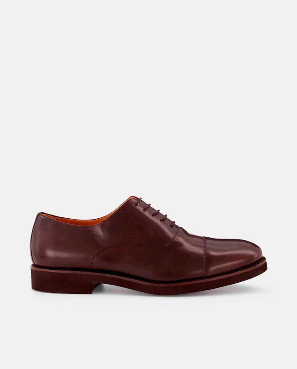 Imagem 0 de Sapatos de Atacadores em Pele com Biqueira Direita