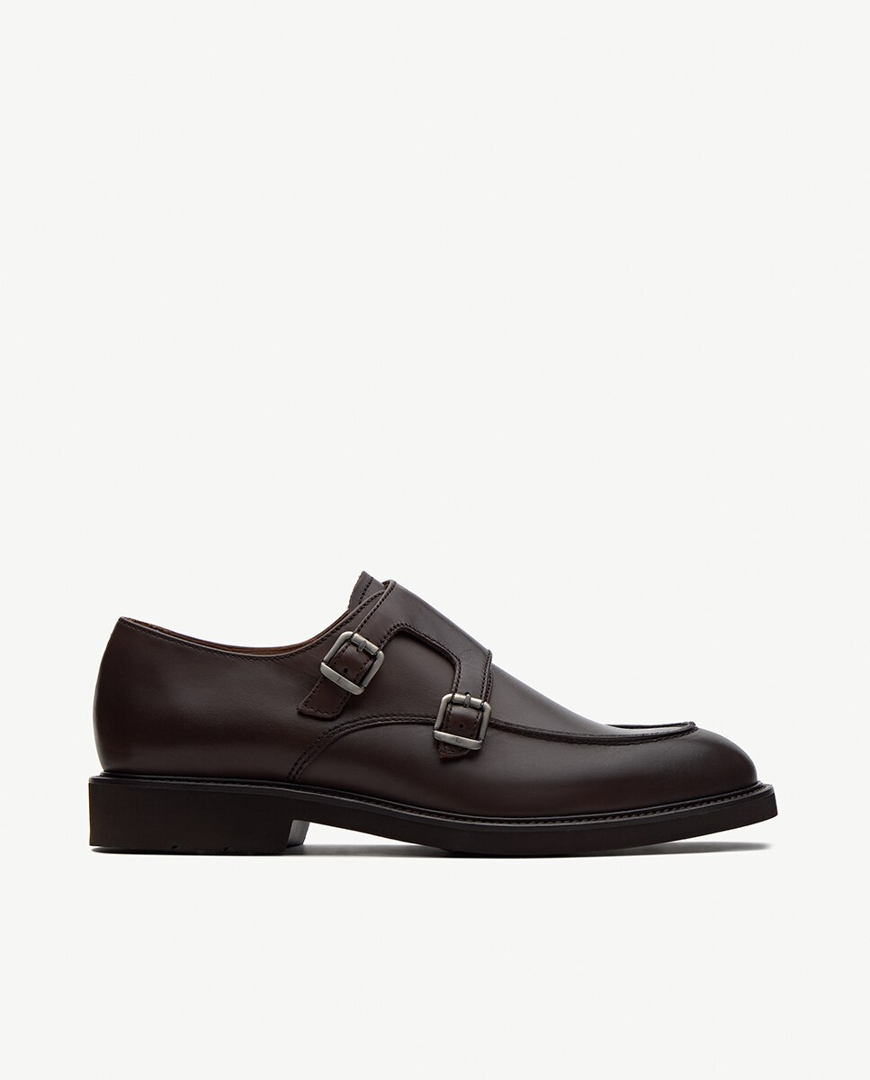 Imagem 0 de Bluchers em Pele com Fivela Dupla Baltimore