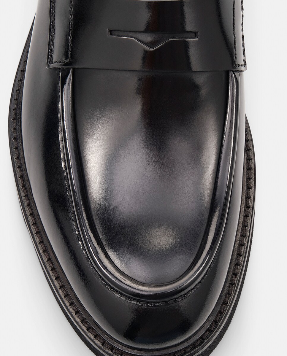 Mocassins em Pele Luca Pretos-4