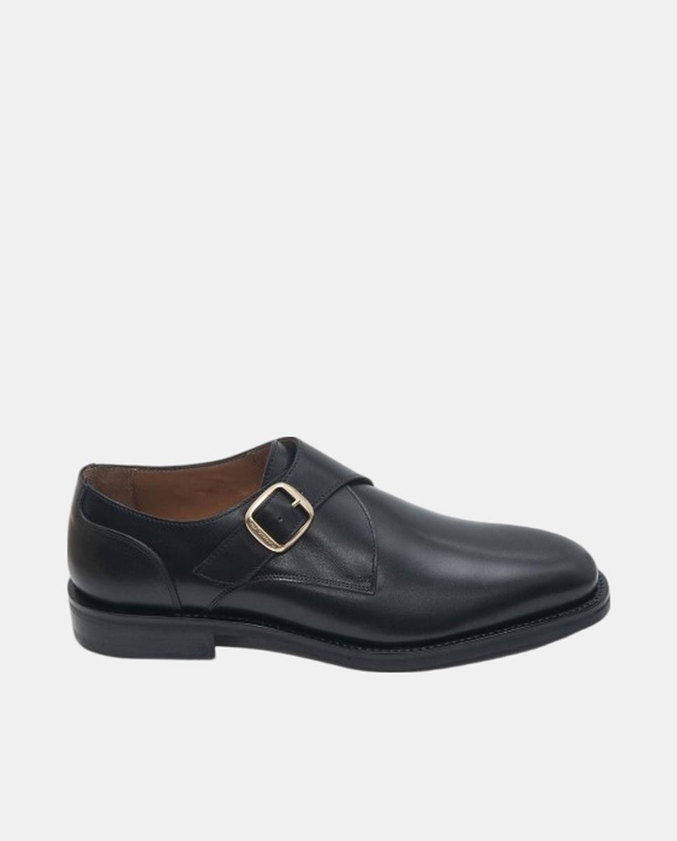 Imagen 1 de Zapato piel hebilla hombre Negro