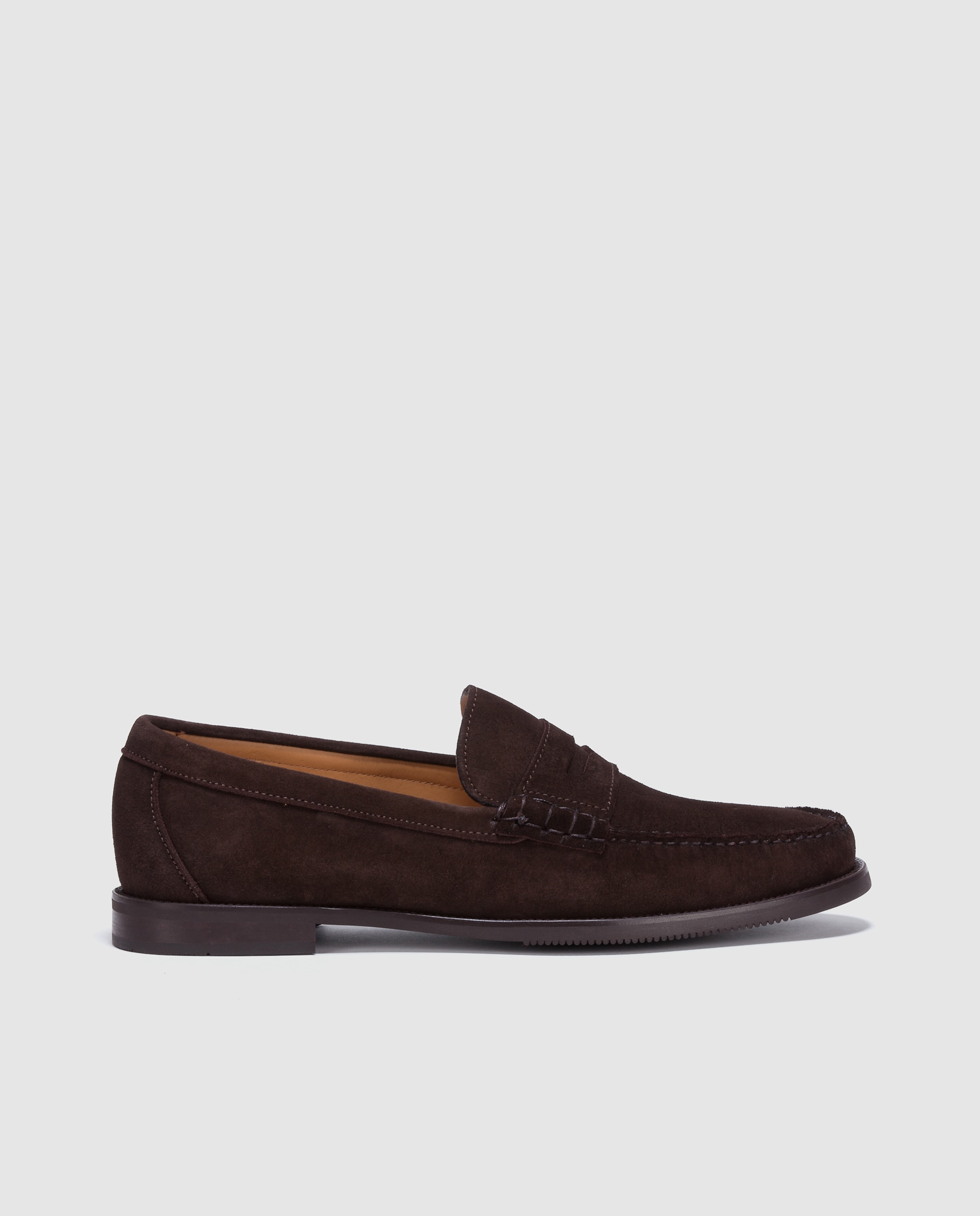 Castellano - Mocasines de hombre Castellano en piel de color marrón.