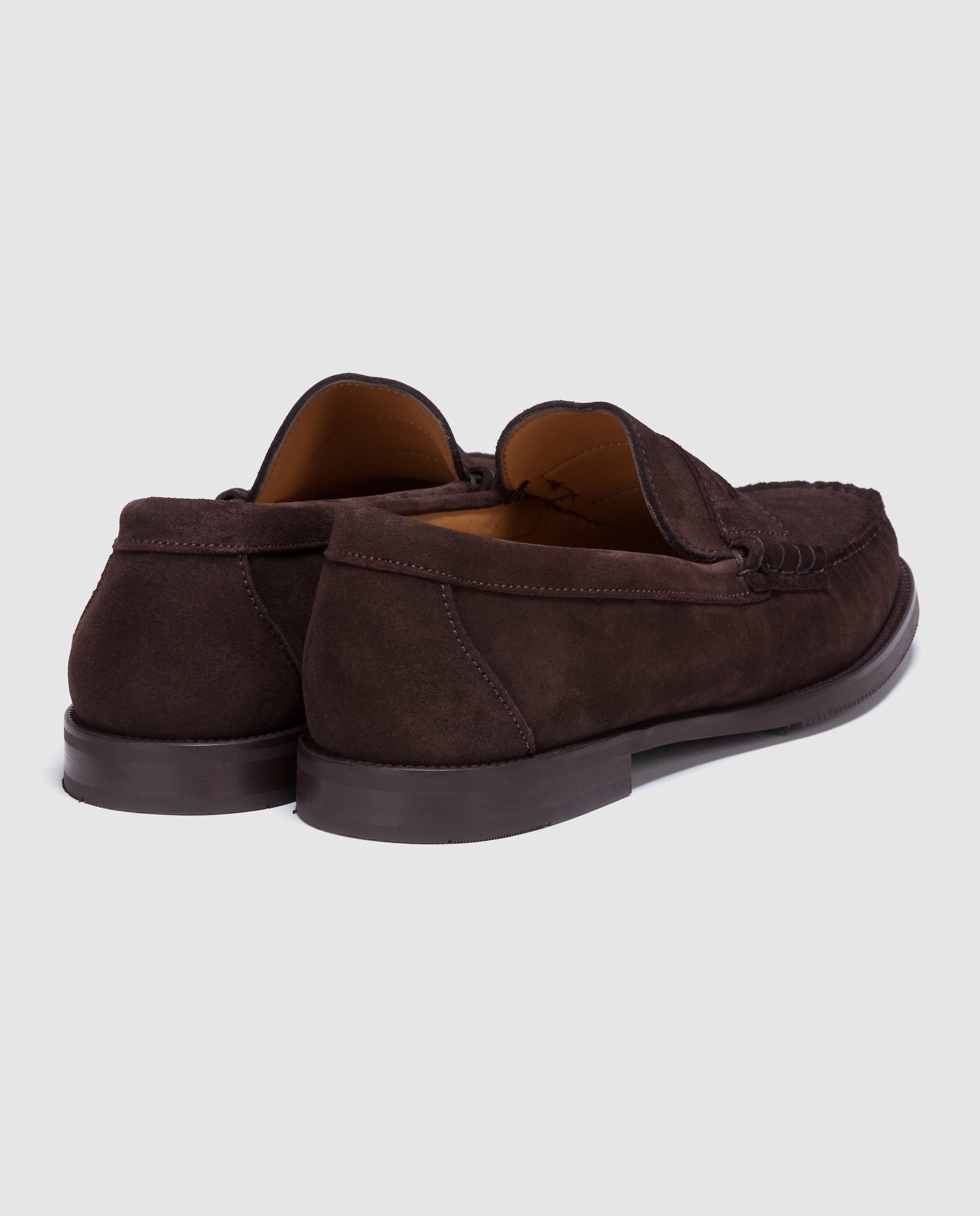 Mocassins de homem Castellano em pele castanhos Castanho-3