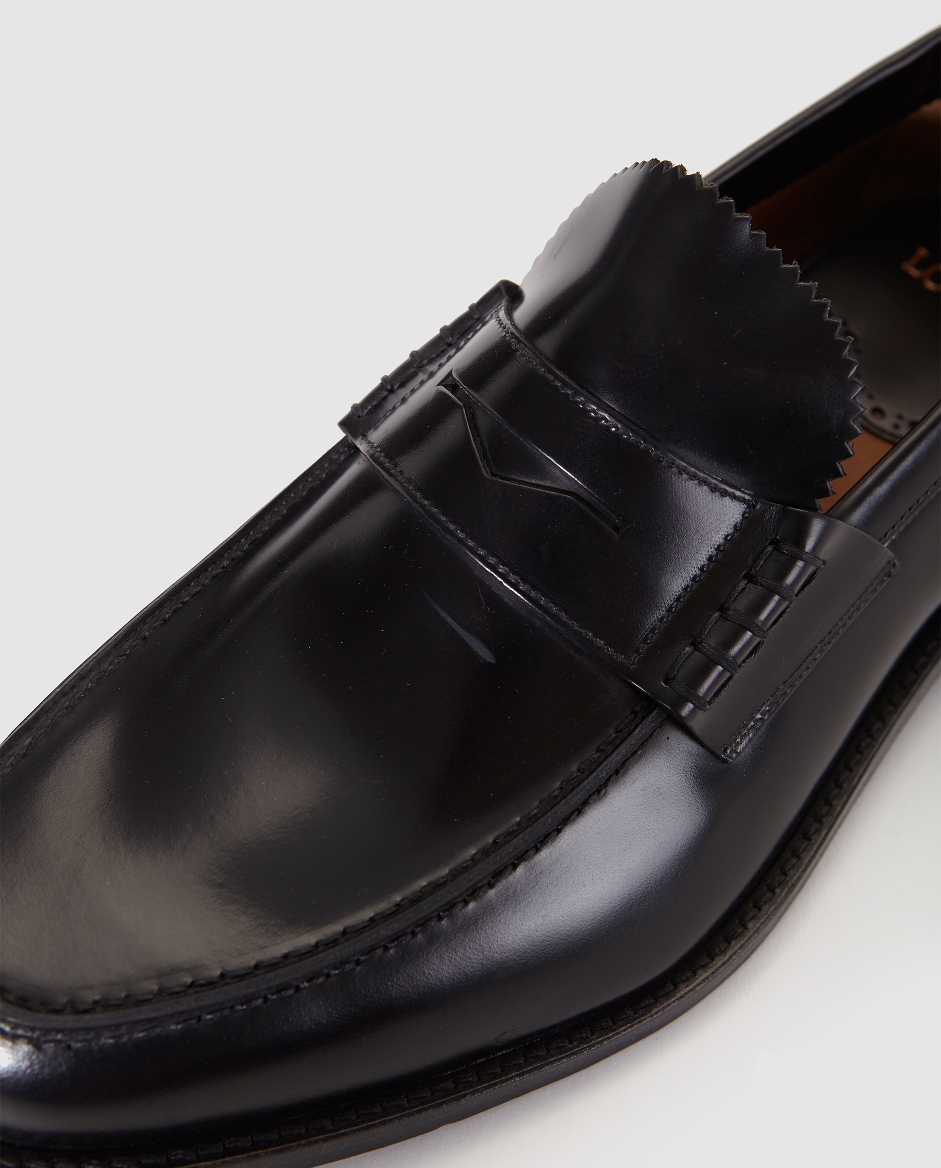 Mocassins de homem Lottusse em pele pretos Preto-5