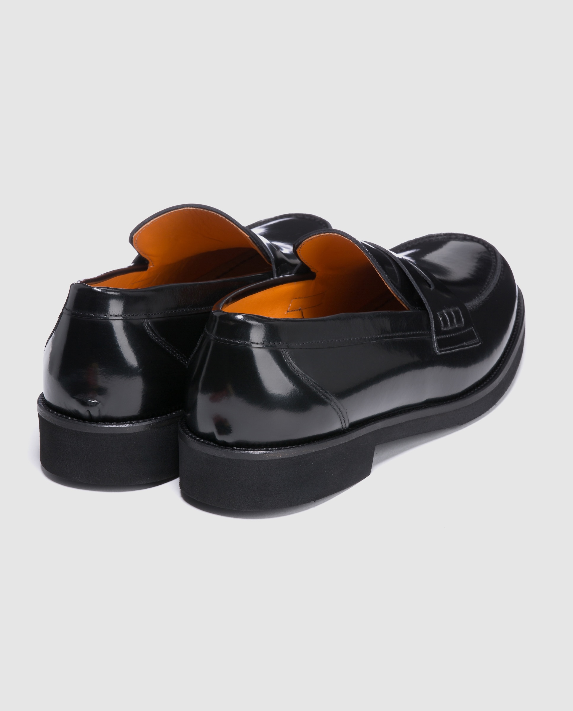 Mocassins de homem Castellano em pele cor preto Preto-3