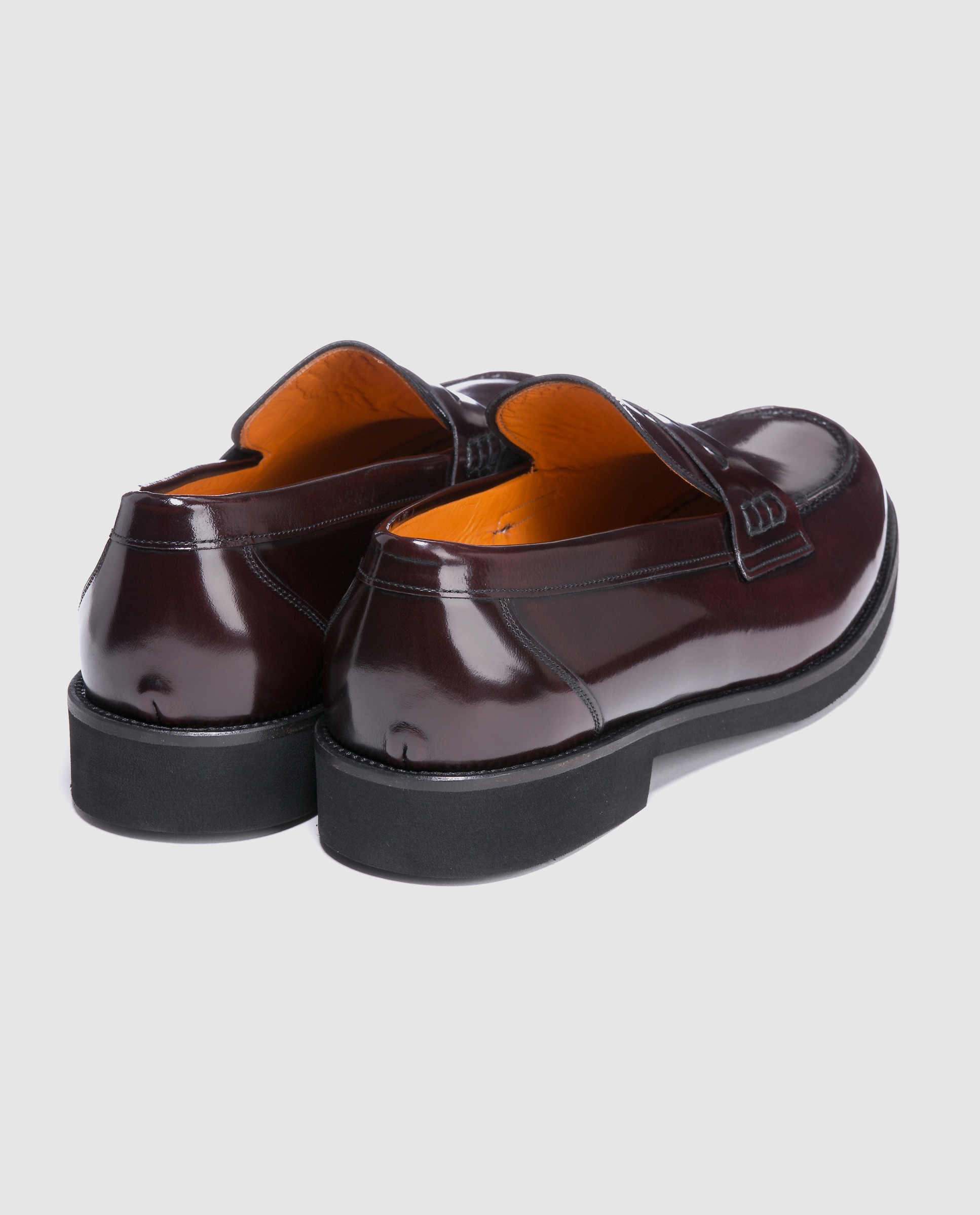 Mocassins de homem Castellano em pele bordeaux Bordeaux-3