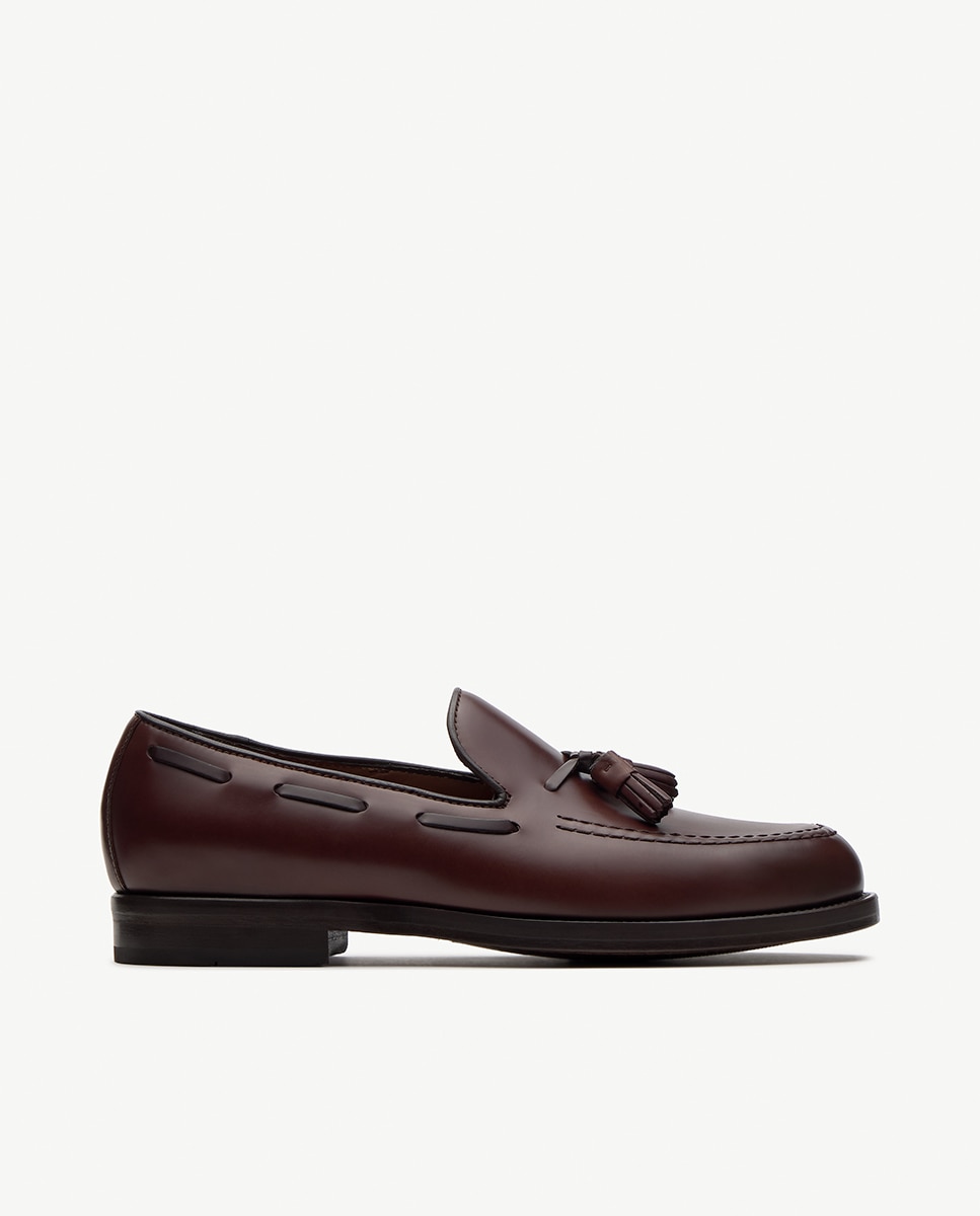 Lottusse - Mocasines de hombre borlas piel class.