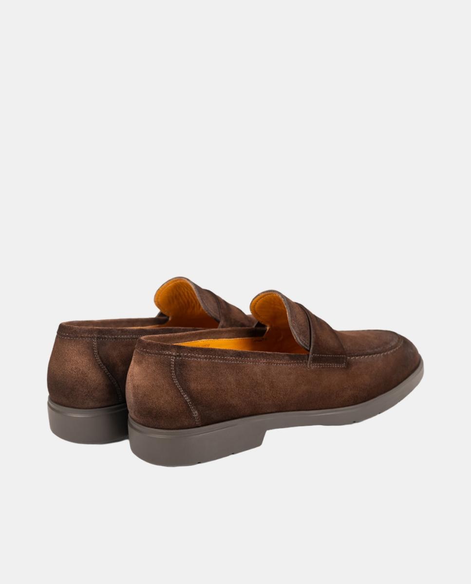 Mocassins de Travessão em Pele PG Pointer Castanho-chocolate-3