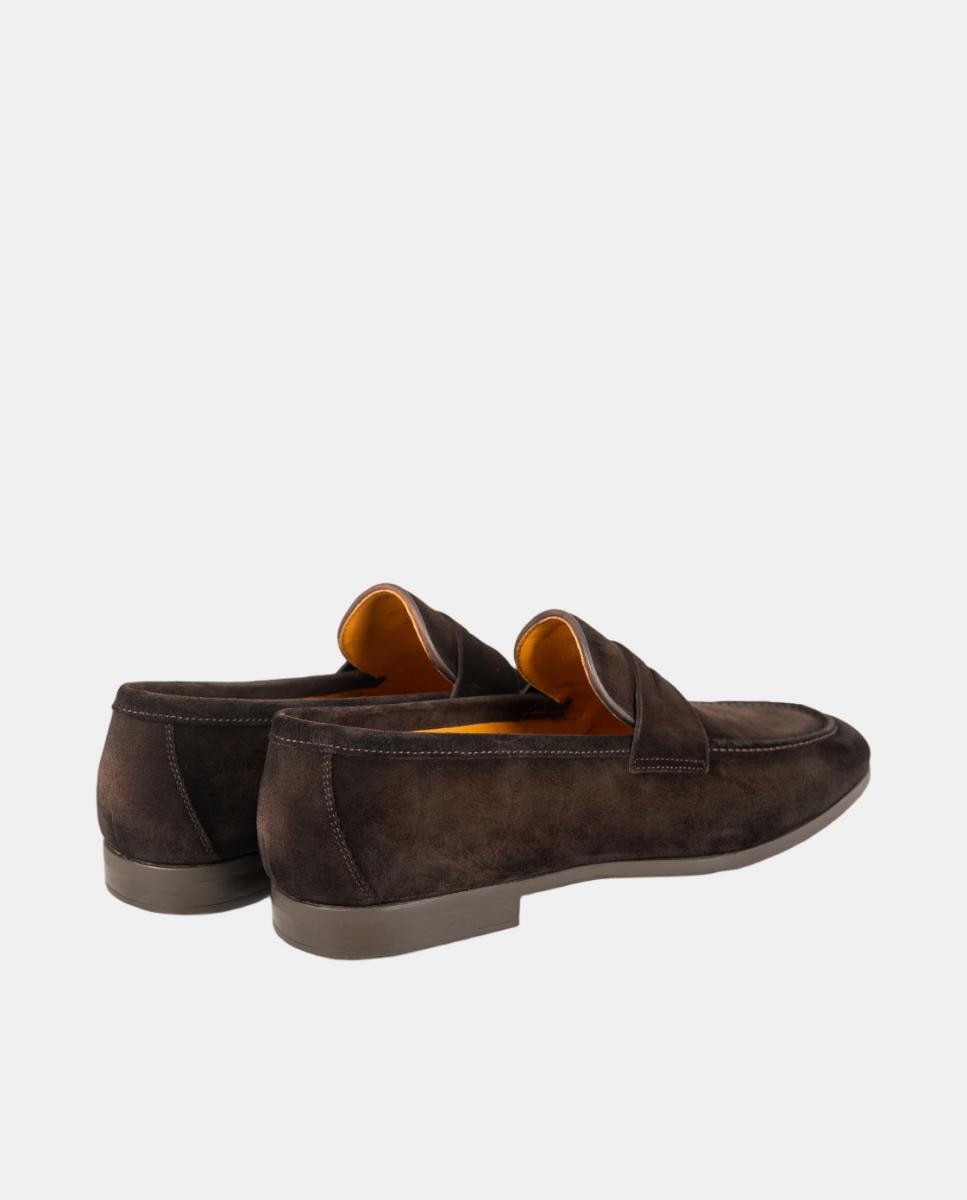 Mocassins de Travessão em Pele PG Aston Castanho-chocolate-3