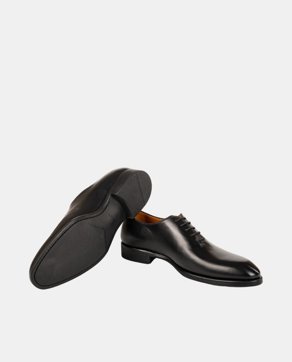 Sapatos Ingleses de Atacadores PL em Pele PG Madison Preto-5