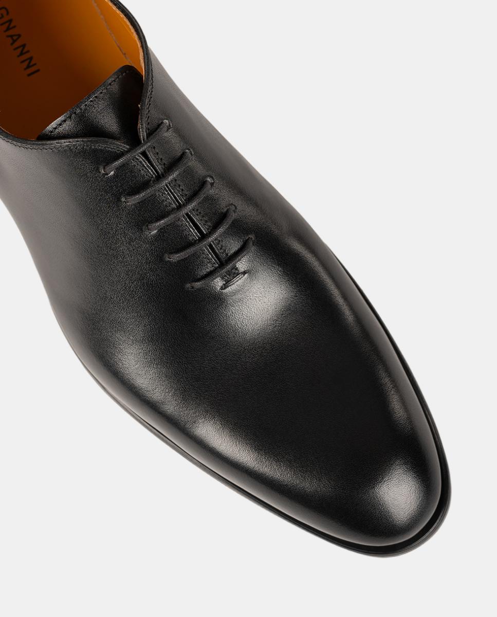 Sapatos Ingleses de Atacadores PL em Pele PG Madison Preto-6