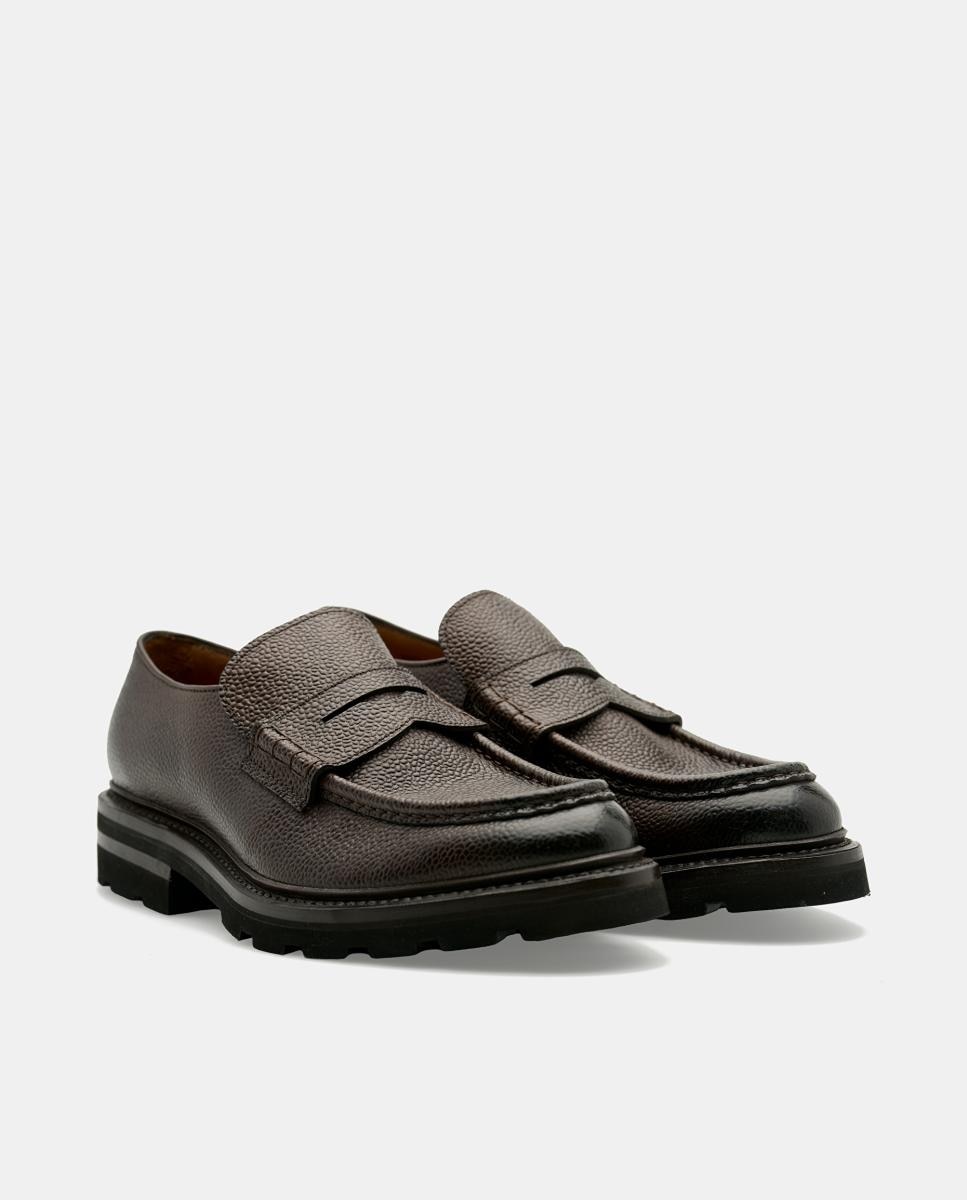 Imagen 2 de Zapato mocasín banda hombre piel - Lottusse - Moka Moka