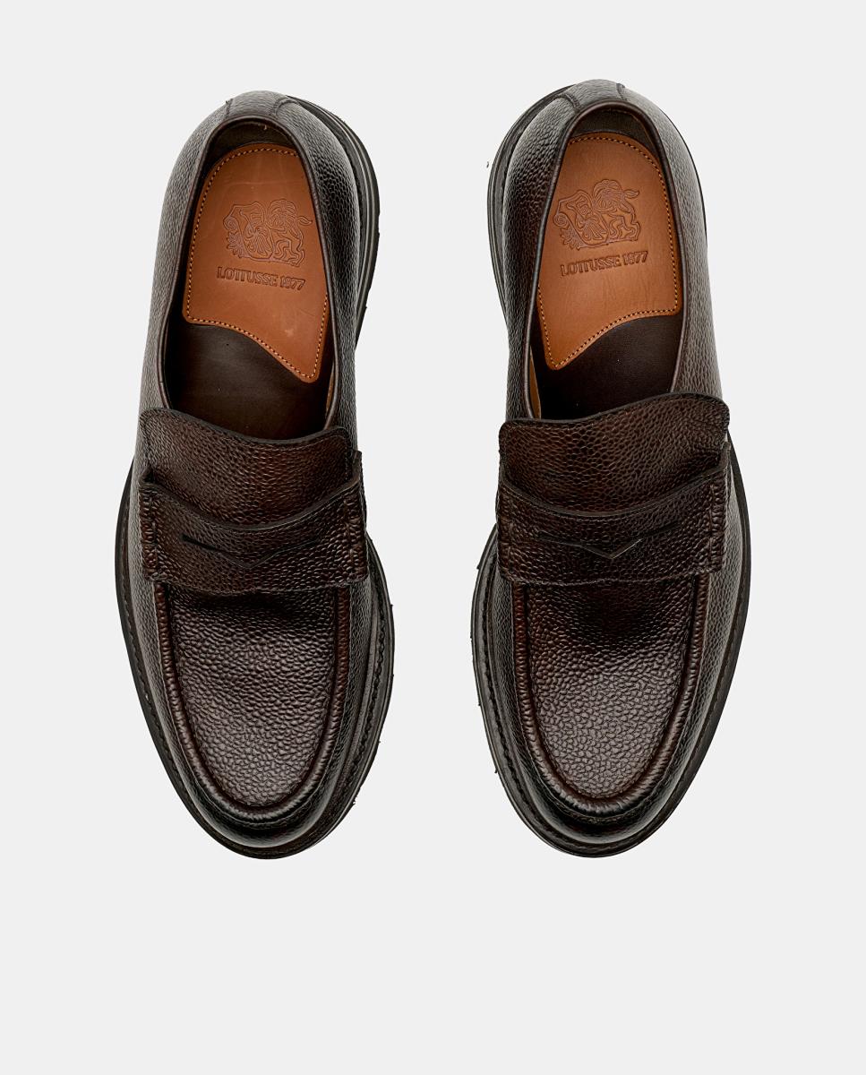 Imagen 4 de Zapato mocasín banda hombre piel - Lottusse - Moka Moka