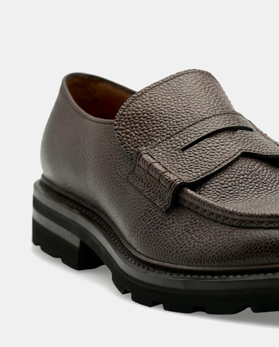 Imagen 6 de Zapato mocasín banda hombre piel - Lottusse - Moka Moka