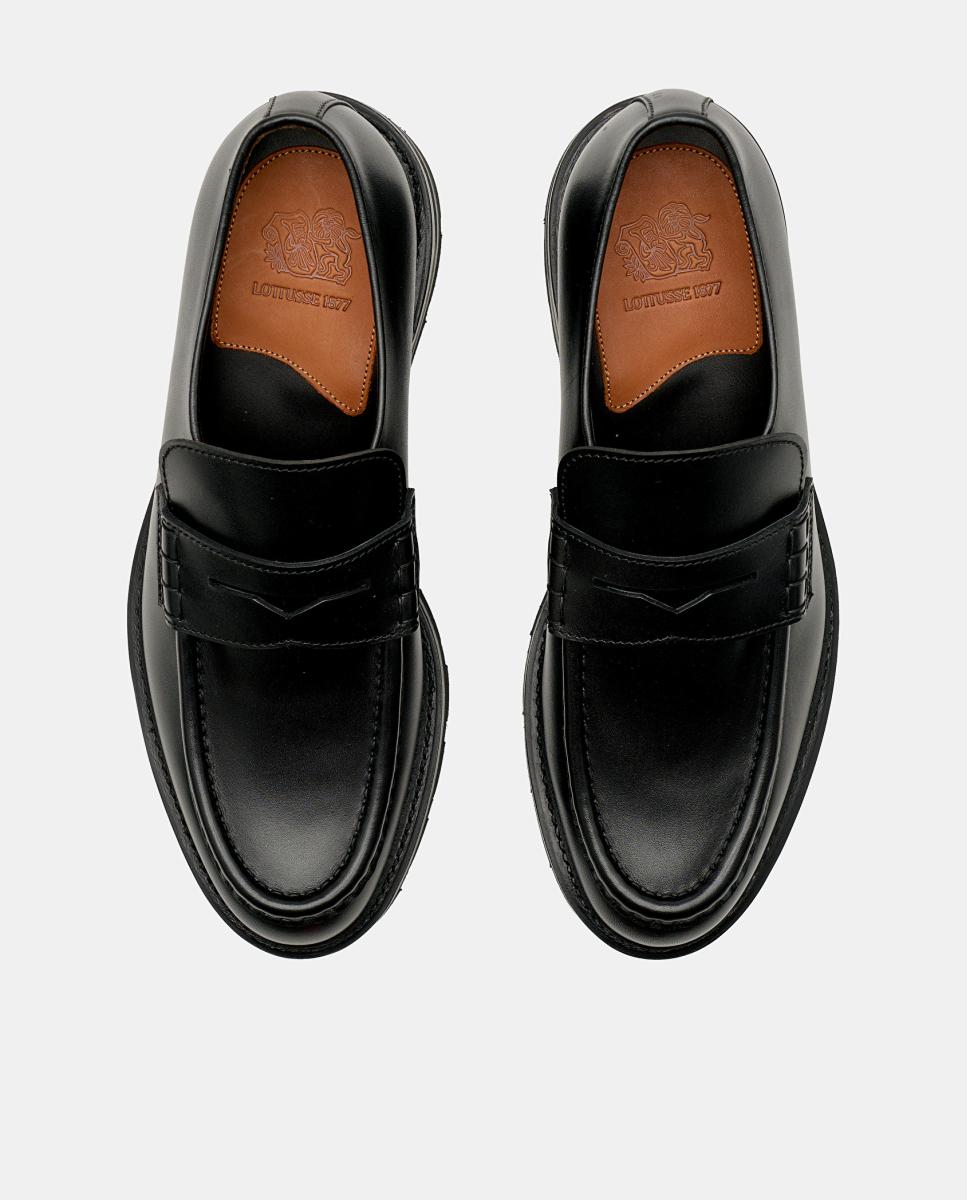 Imagen 4 de Zapato mocasín banda hombre piel - Lottusse - Negro Negro