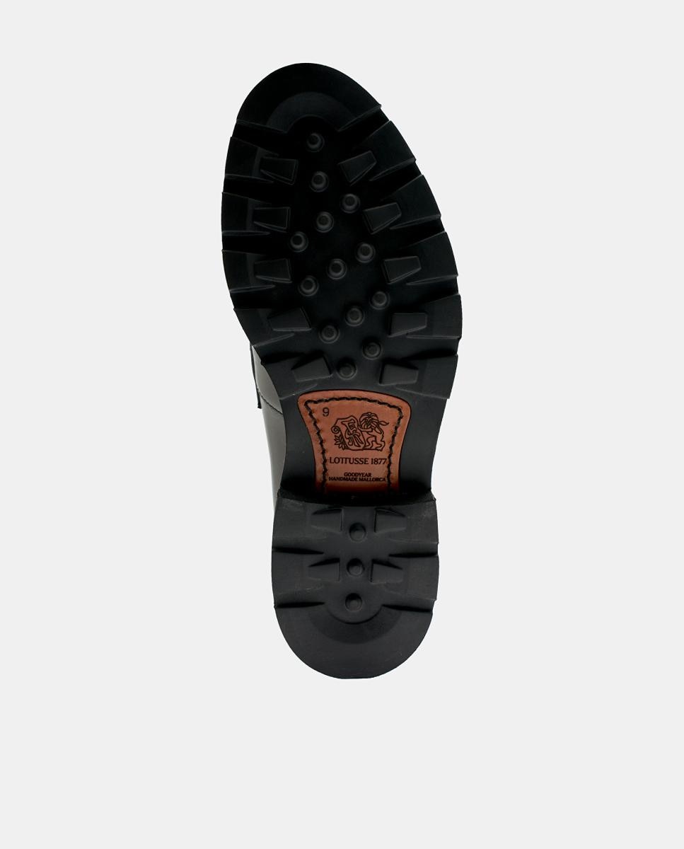 Imagen 5 de Zapato mocasín banda hombre piel - Lottusse - Negro Negro