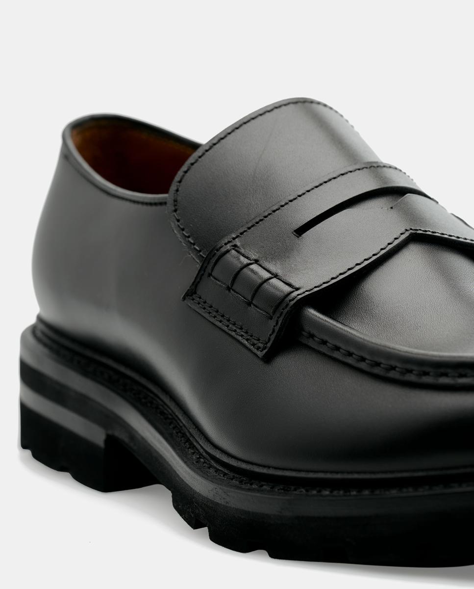 Imagen 6 de Zapato mocasín banda hombre piel - Lottusse - Negro Negro