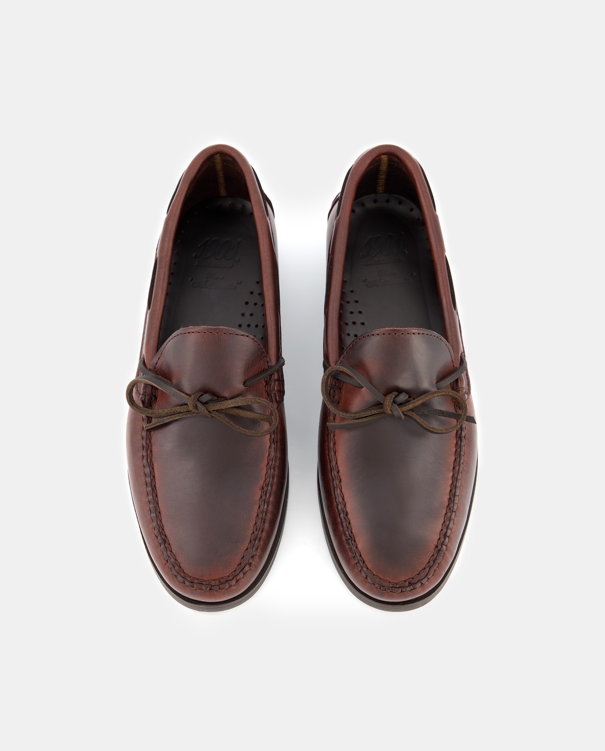 Mocassins com Adorno de Laço e Sola de Borracha - Castanho-Escuro Castanho-escuro-4