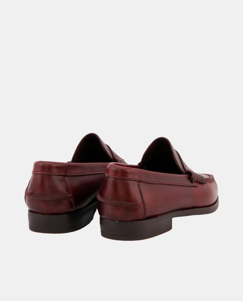 Mocassins de Travessão Ciclon Moka com Sola de Borracha Castanho-escuro-2