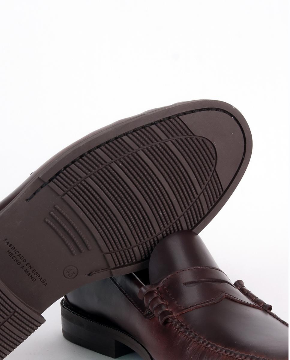Mocassins de Travessão Ciclon Moka com Sola de Borracha Castanho-escuro-4
