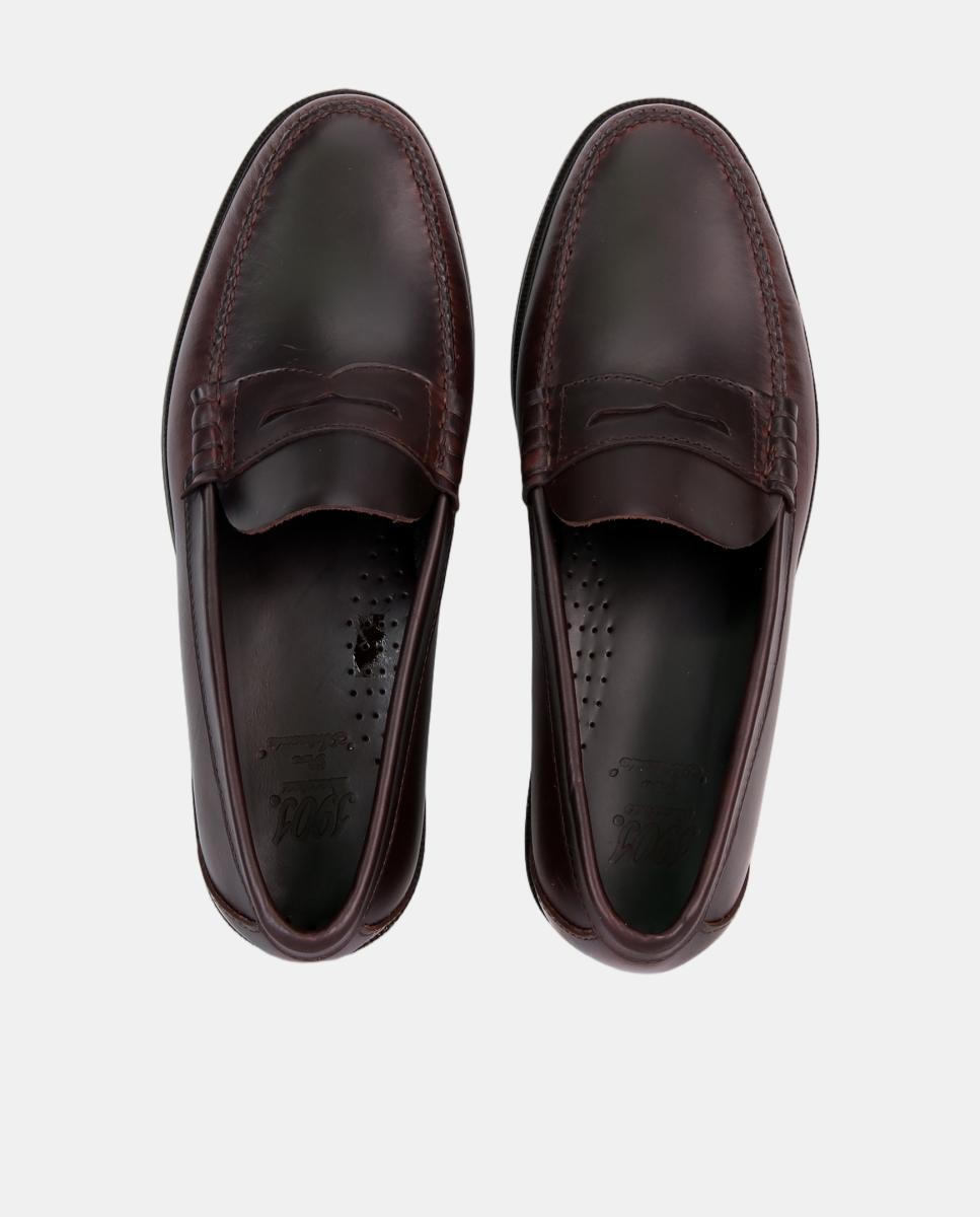 Mocassins de Travessão Ciclon Moka com Sola de Borracha Castanho-escuro-5