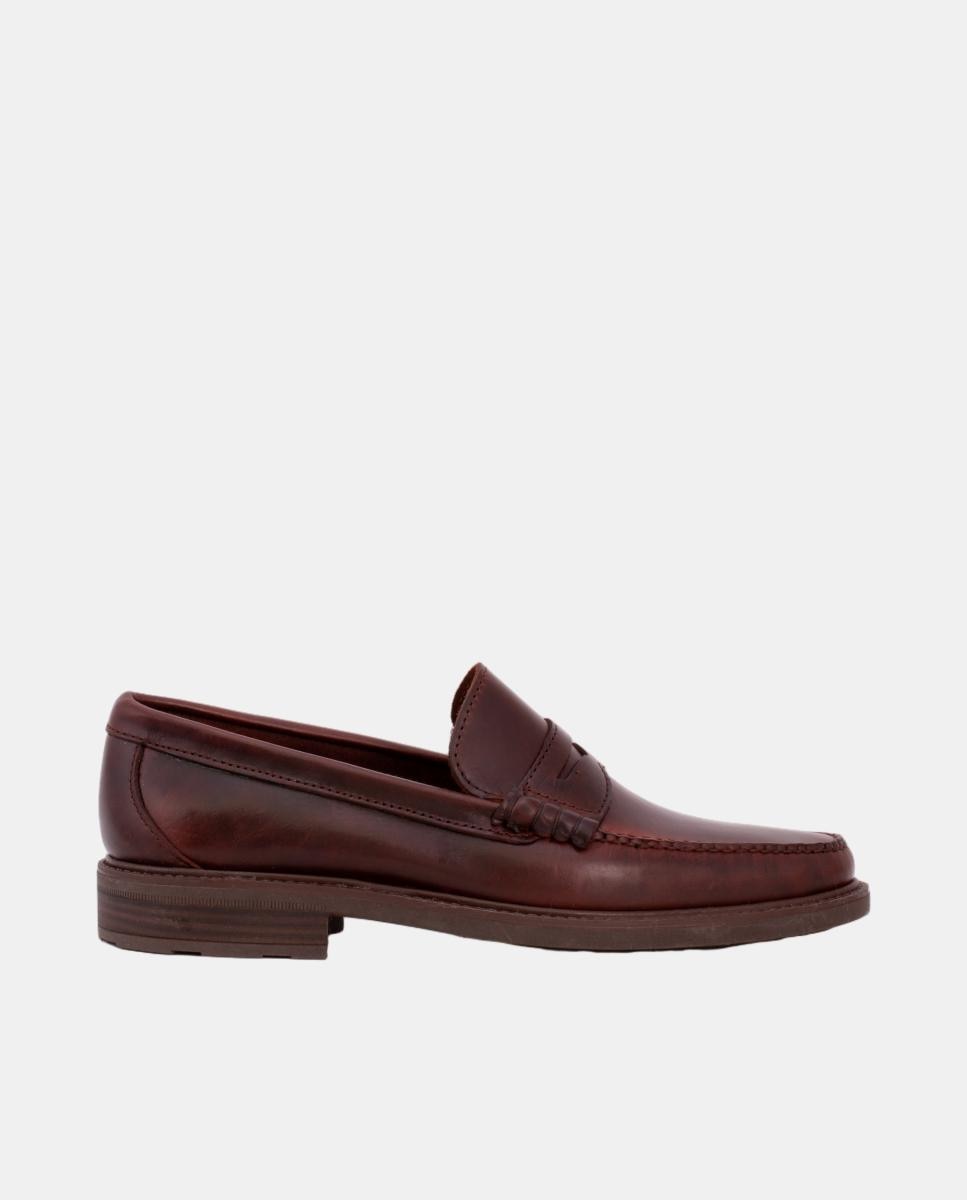 Imagen 1 de Zapato mocasín antifaz ciclón moka piso goma Marrón oscuro