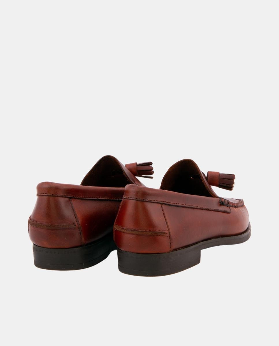Imagen 2 de Zapato mocasín borlas ciclón seahorse piso goma - 1901 - Cuero Cuero