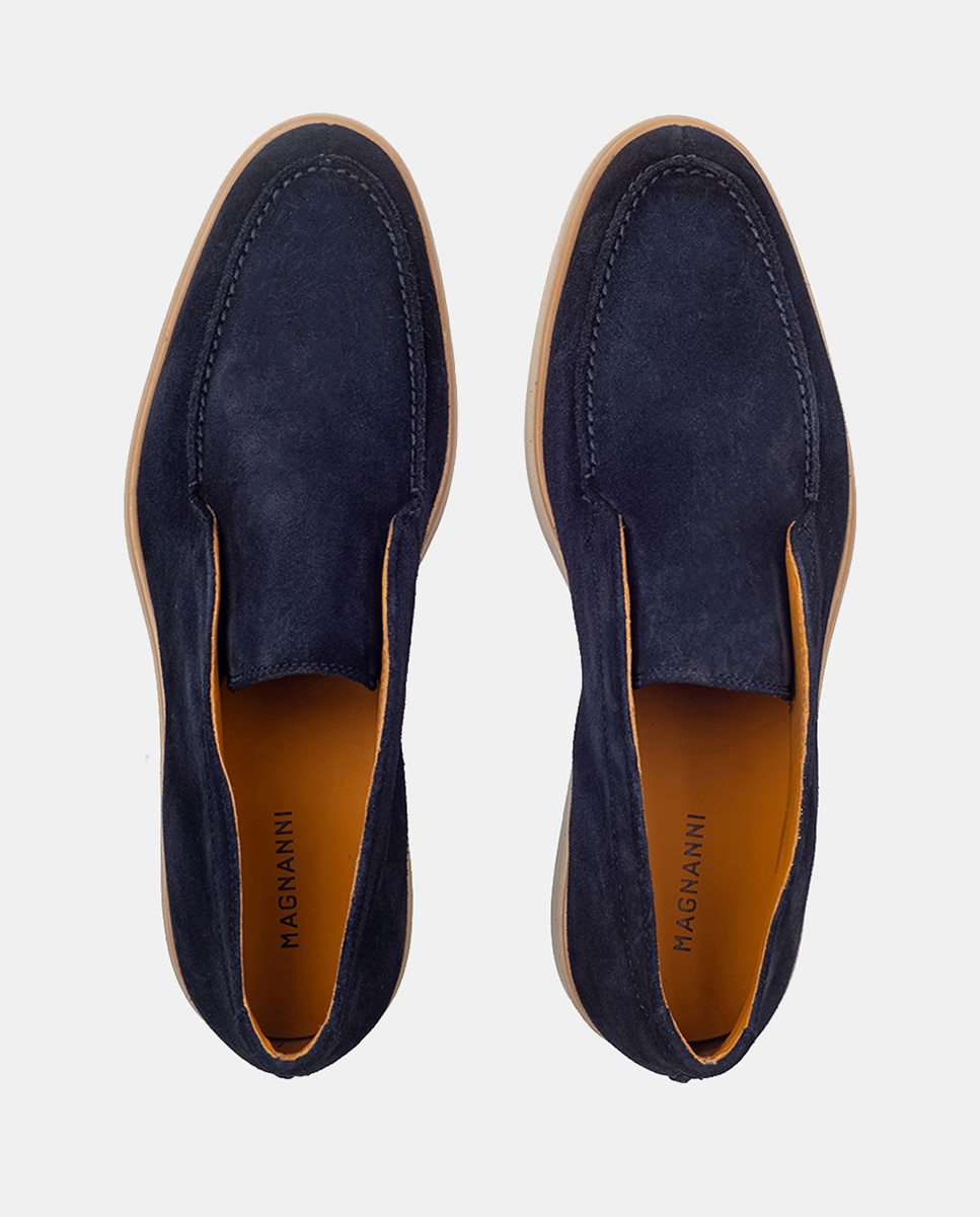 Botins com Sola de Borracha e em Croute Azul-marinho-11