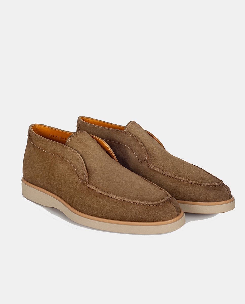 Botins com Sola de Borracha e em Croute Camel-9