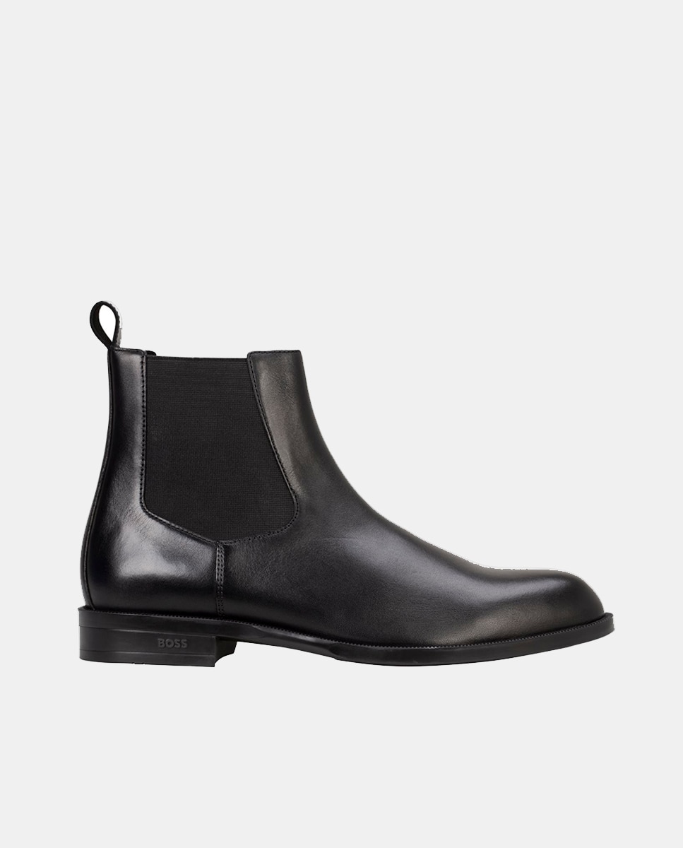Botins Elaborados em Pele Preto-1