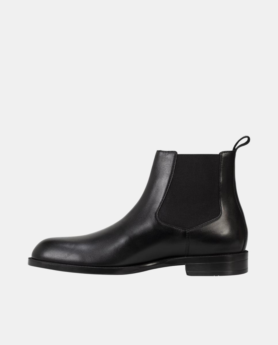 Botines de hombre realizados en piel - Boss - Negro Negro-5