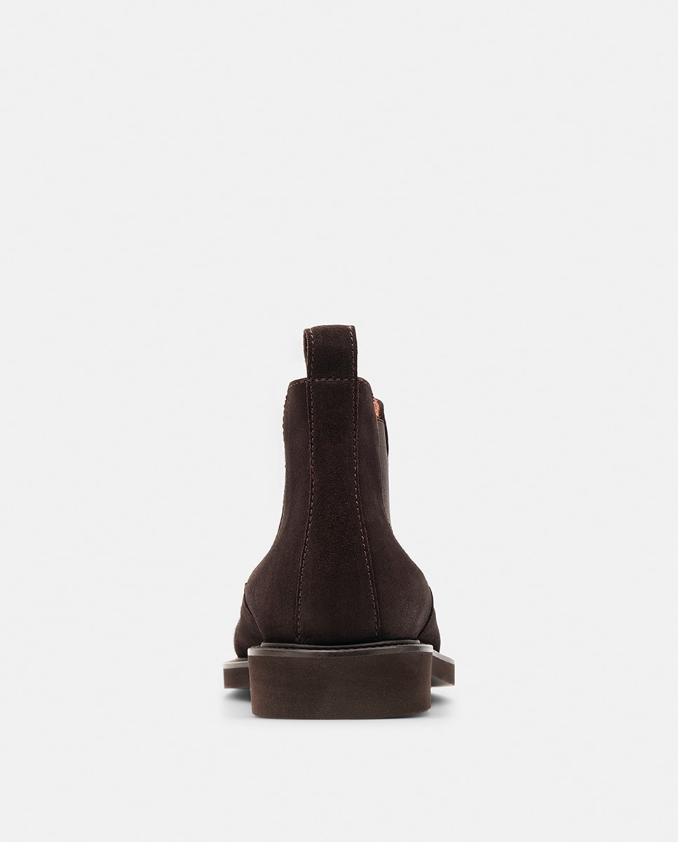 Botins Chelsea em Pele PL Baltimore Castanho-escuro-2